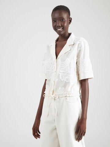 VILA ROUGE EDIT Blouse 'ROUZOE' in White: front