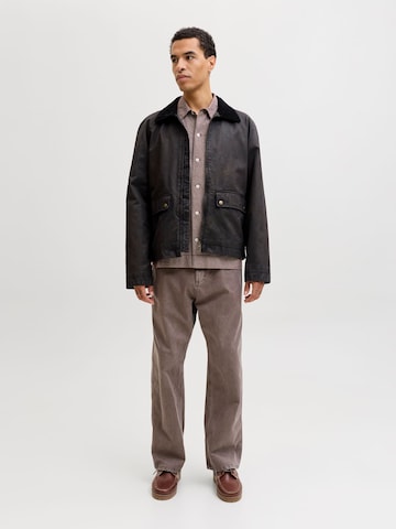 JACK & JONES Wide Leg Bukser 'JPSTAlex' i grå