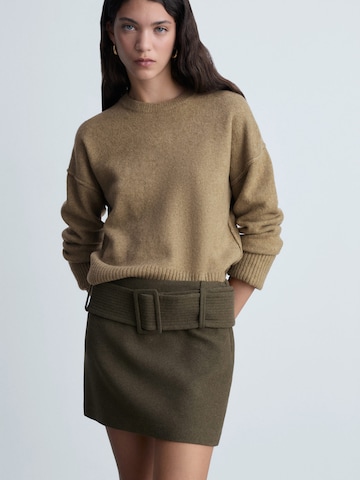 MANGO Sweter 'MARIAM' w kolorze zielony: przód