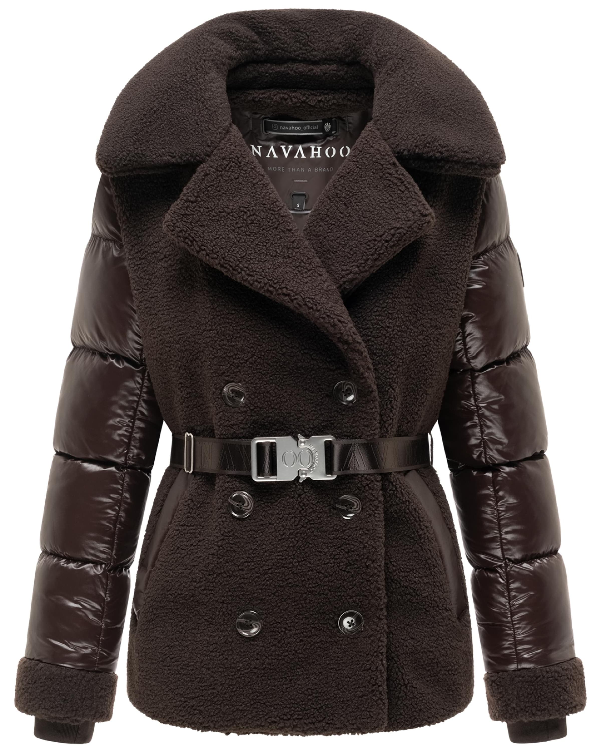 NAVAHOO Winterjas 'Kuschelhäschen 14' in Bruin