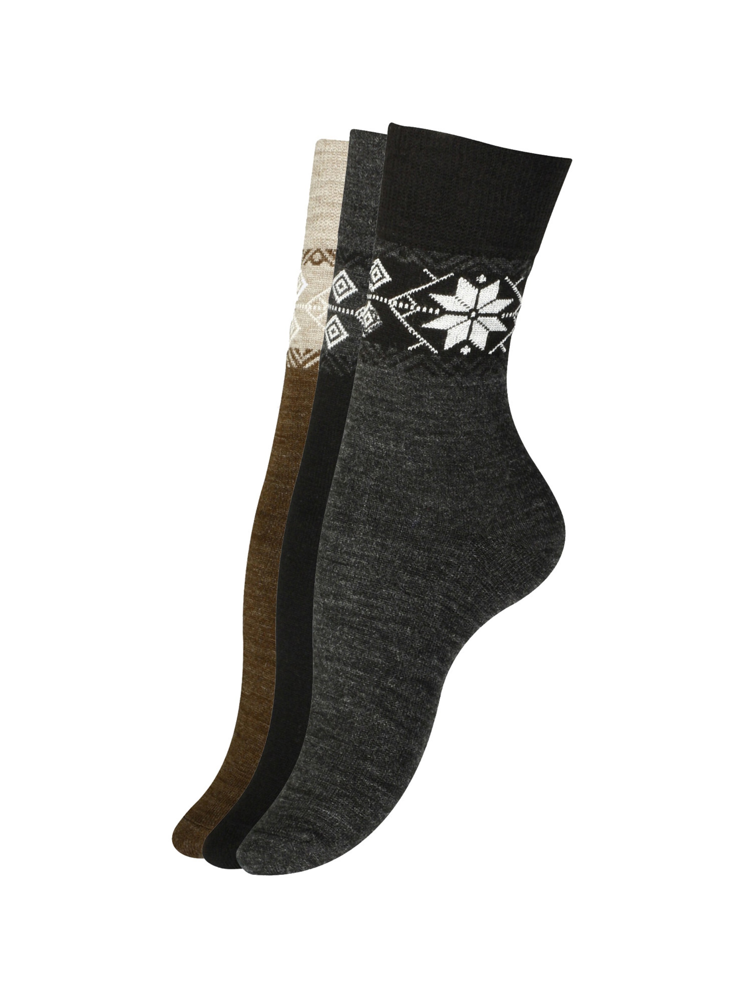 Cotton Prime - Meias em castanho: frente