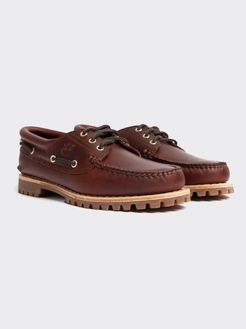 TIMBERLAND Lage schoen 'TB0A19VAD571 Timberland Authentic BOAT SHOE ROOTBEER' in Bruin