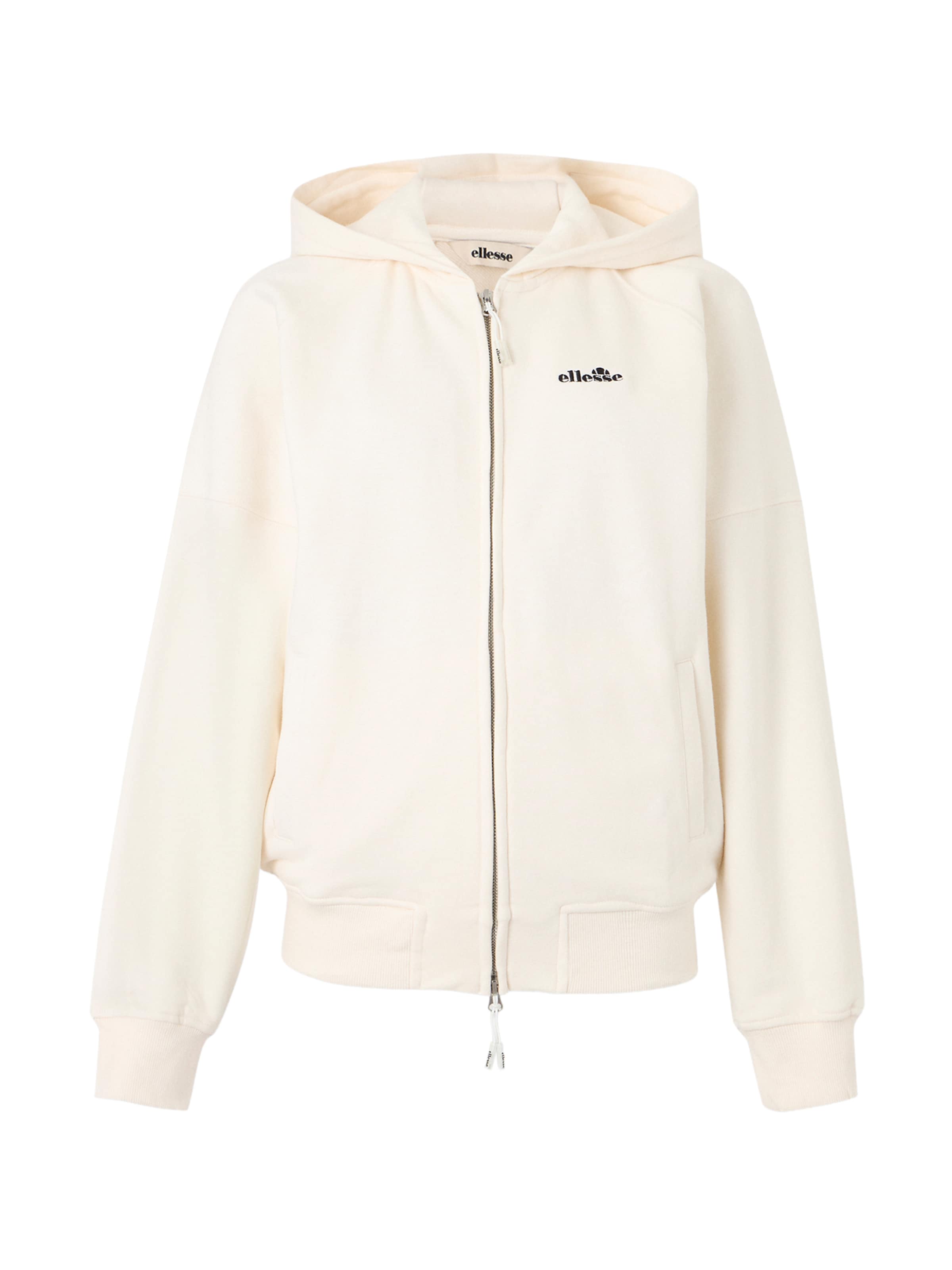 ELLESSE Ζακέτα φούτερ 'Pianella' σε λευκό: μπροστά