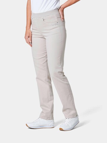 Goldner Regular Jeans 'Louisa' in Grijs: voorkant