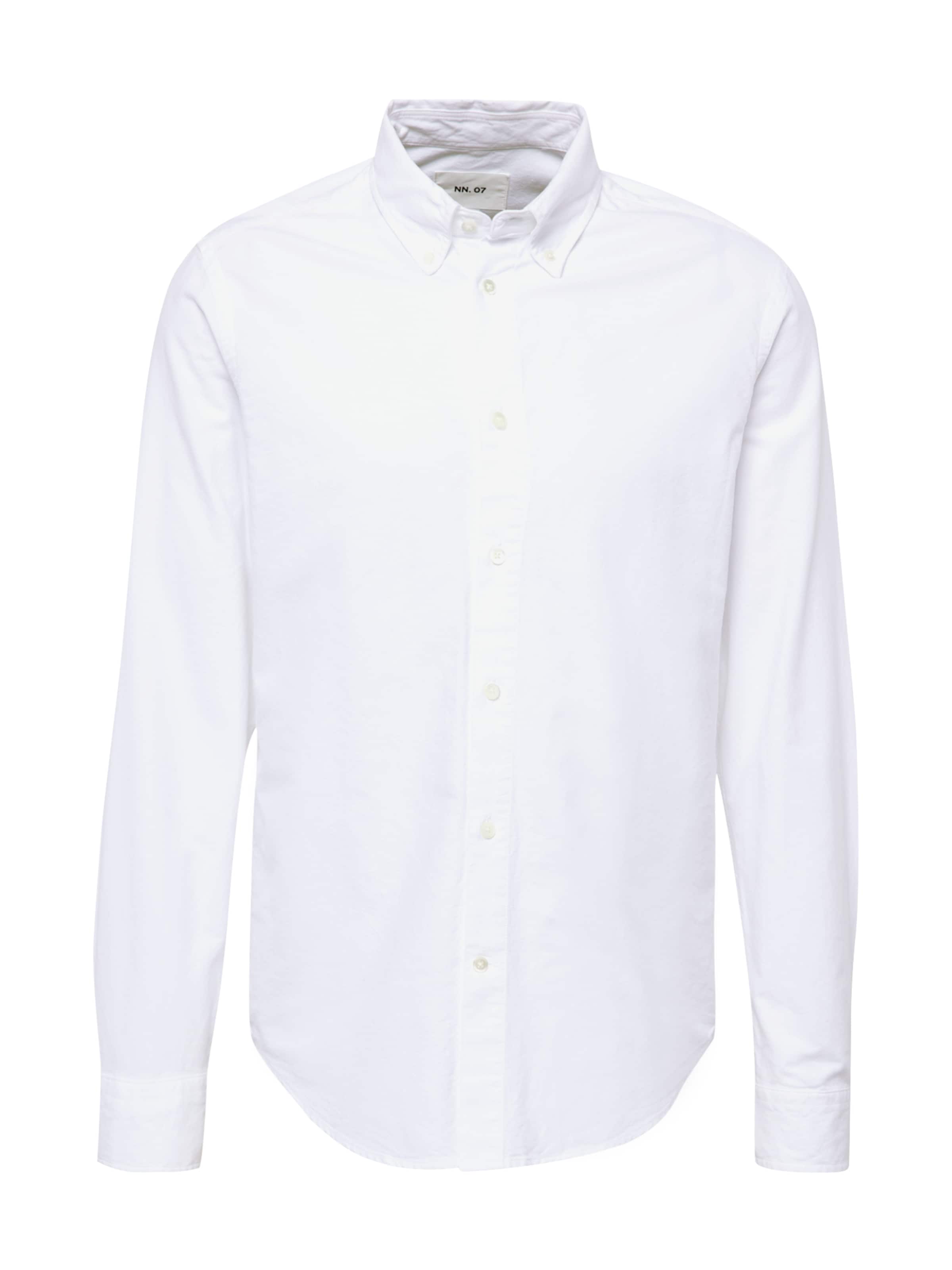 NN07 Klasický střih Košile 'Arne' – bílá: přední strana