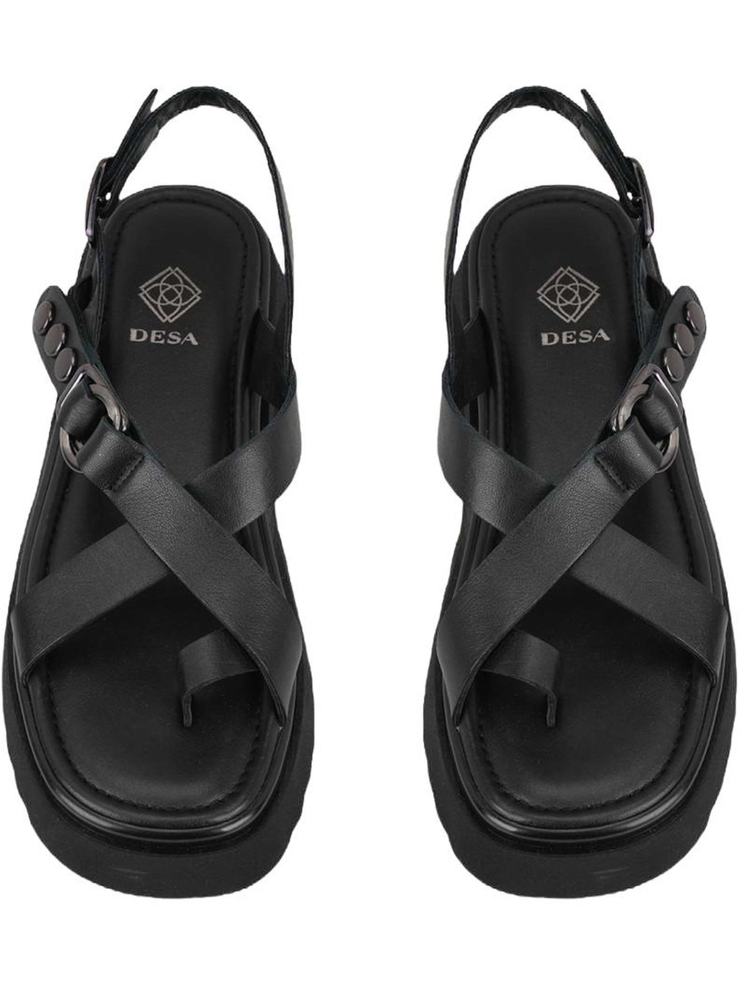 Desa Sandals in Black