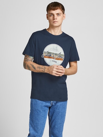 mėlyna JACK & JONES Marškinėliai 'JORBrady': priekis