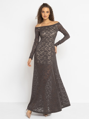 JIORO Dress 'ESSENTIALS' in Brown