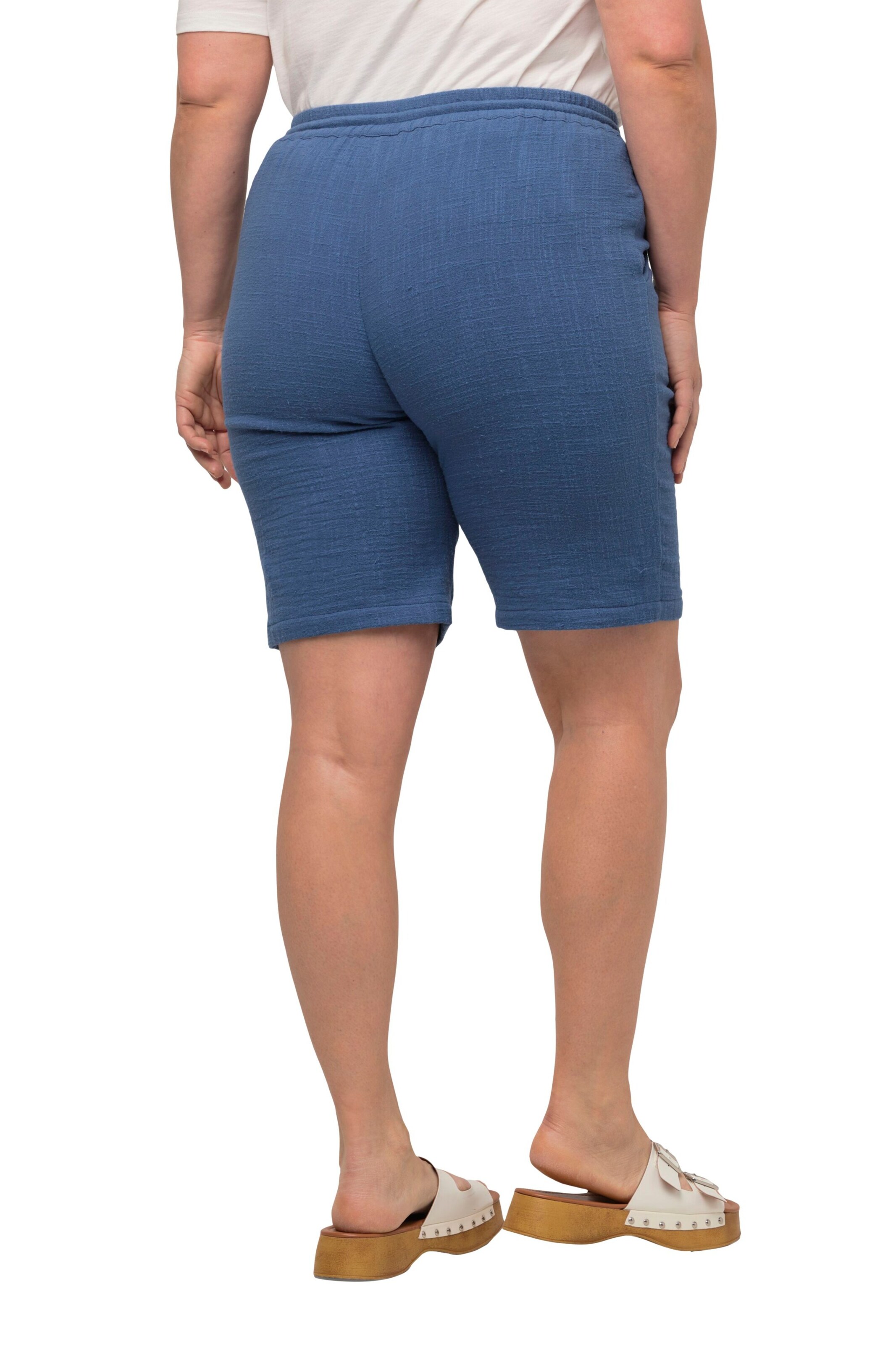 Ulla Popken Regular Broek in Blauw