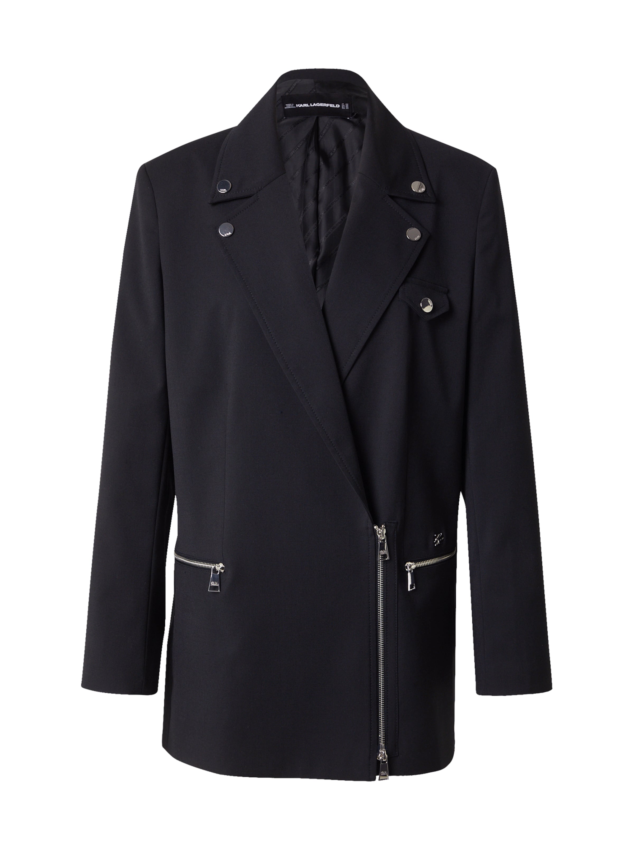 Blazer Karl Lagerfeld en noir : devant