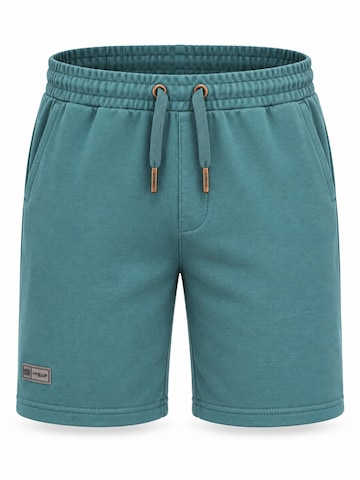 Largi Pantaloni sport de la Ombre pe verde: față
