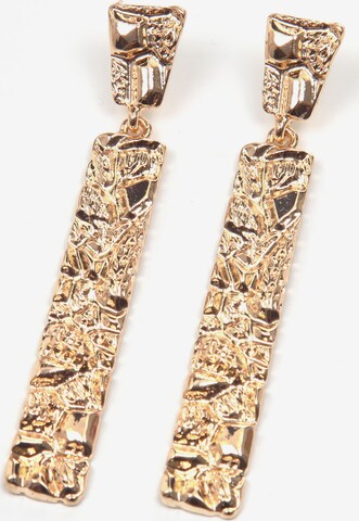 J. Jayz Earrings in Gold: front