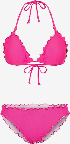 CHIEMSEE Triangle Bikini in Pink: front