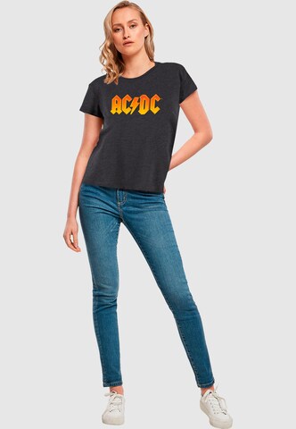 Merchcode Shirt 'ACDC - Fire' in Grau