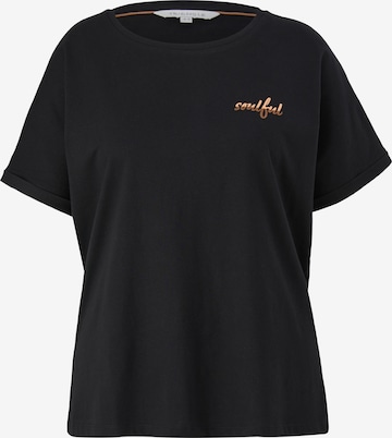 TRIANGLE - Camisa em preto: frente