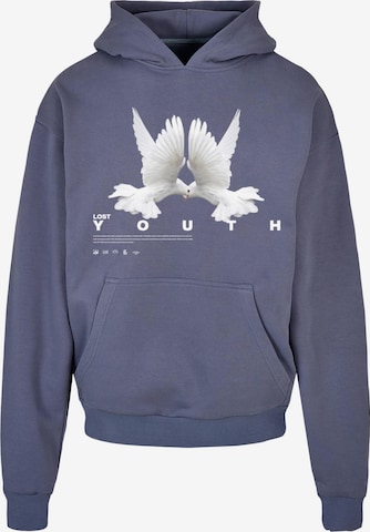 Lost Youth Sweatshirt 'DOVE' in Blue: front