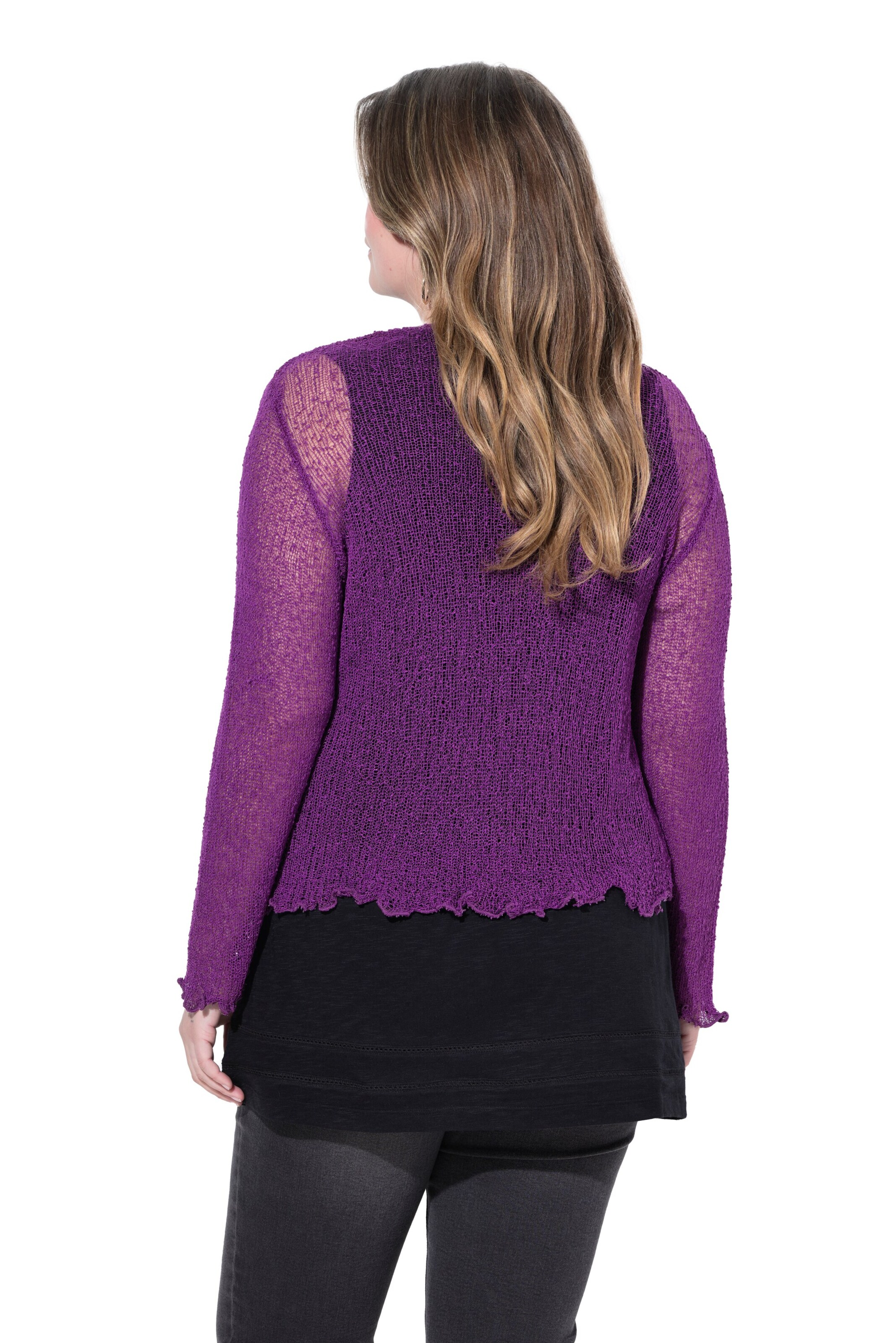 MIAMODA Strickjacke in Lila