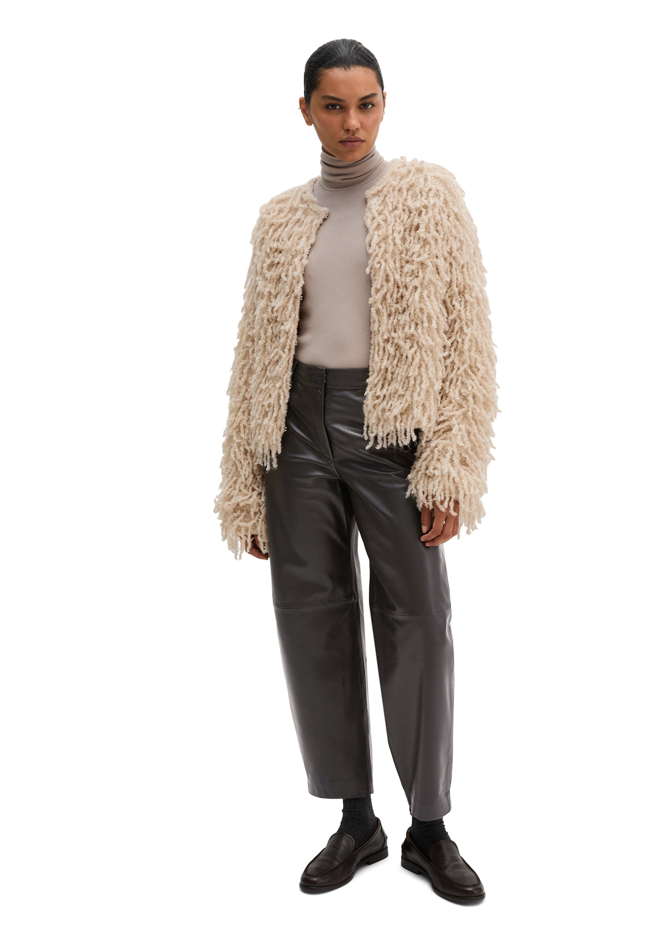 Marc O'Polo Strickjacke in Beige: Vorderseite