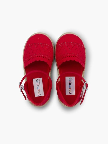 Sandales Pisamonas en rouge