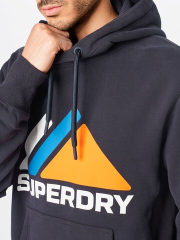 Superdry Sportsweatshirt 'Mountain' in Blauw