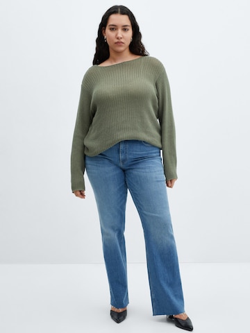 MANGO Pullover 'KENIA' in Grün