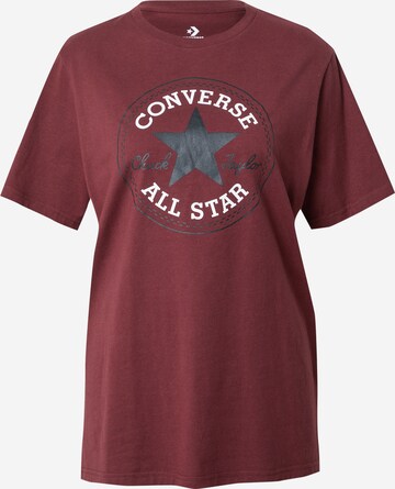 CONVERSE T-shirt 'Chuck Taylor All Star' i röd: framsida