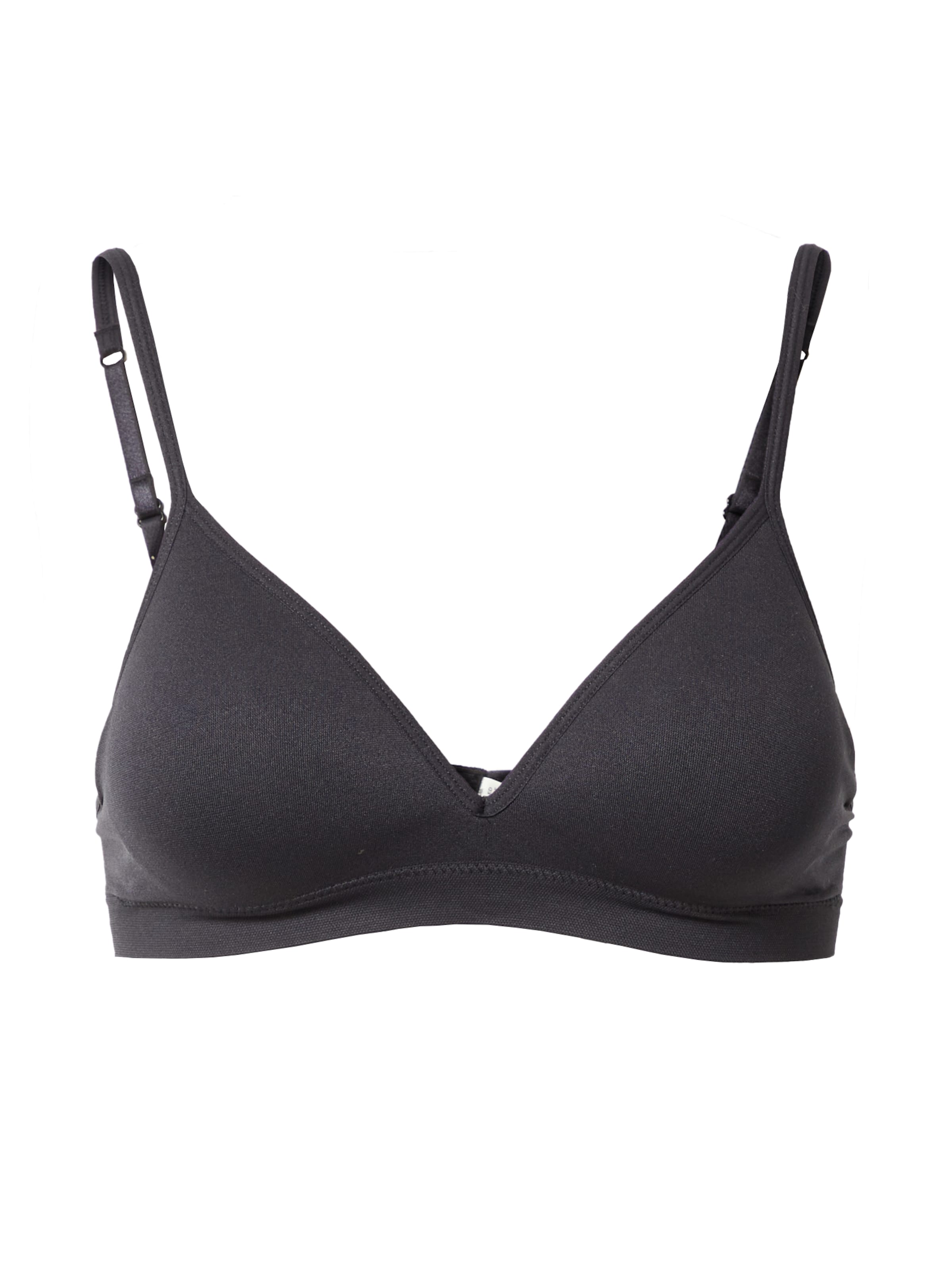 Lindex - Clásico Sujetador en negro: frente