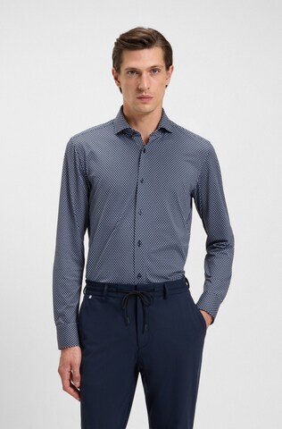 BOSS Regular fit Button Up Shirt in Blue: front