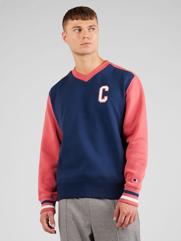 Champion Authentic Athletic Apparel Sweatshirt in Blauw: voorkant