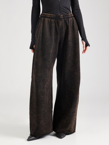 WEEKDAY Wide leg Pants 'Tiana' in Brown: front