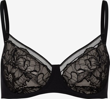 Hanro Bra ' Selma ' in Black: front