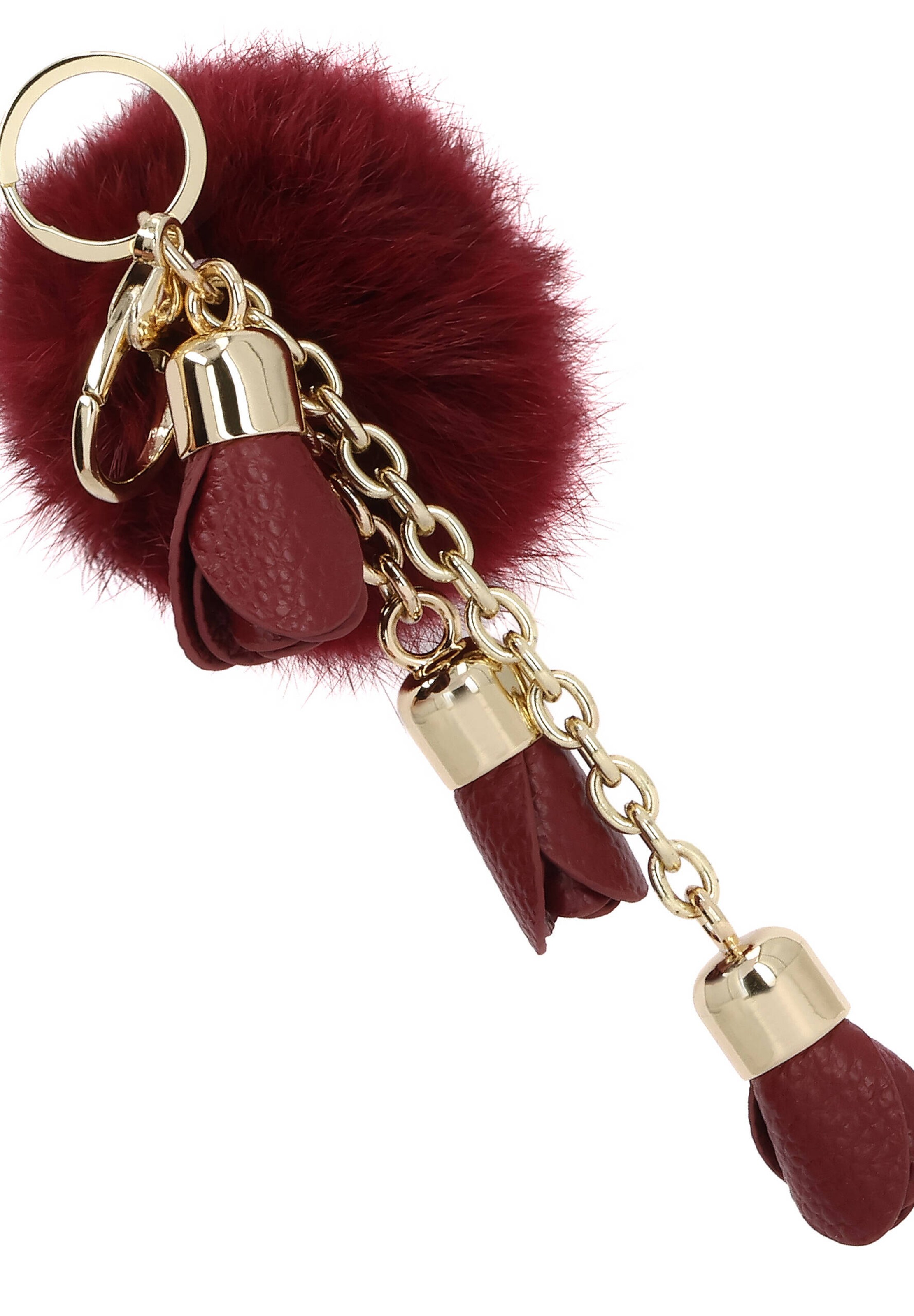 Kazar Key Ring 'Maroon' in Red
