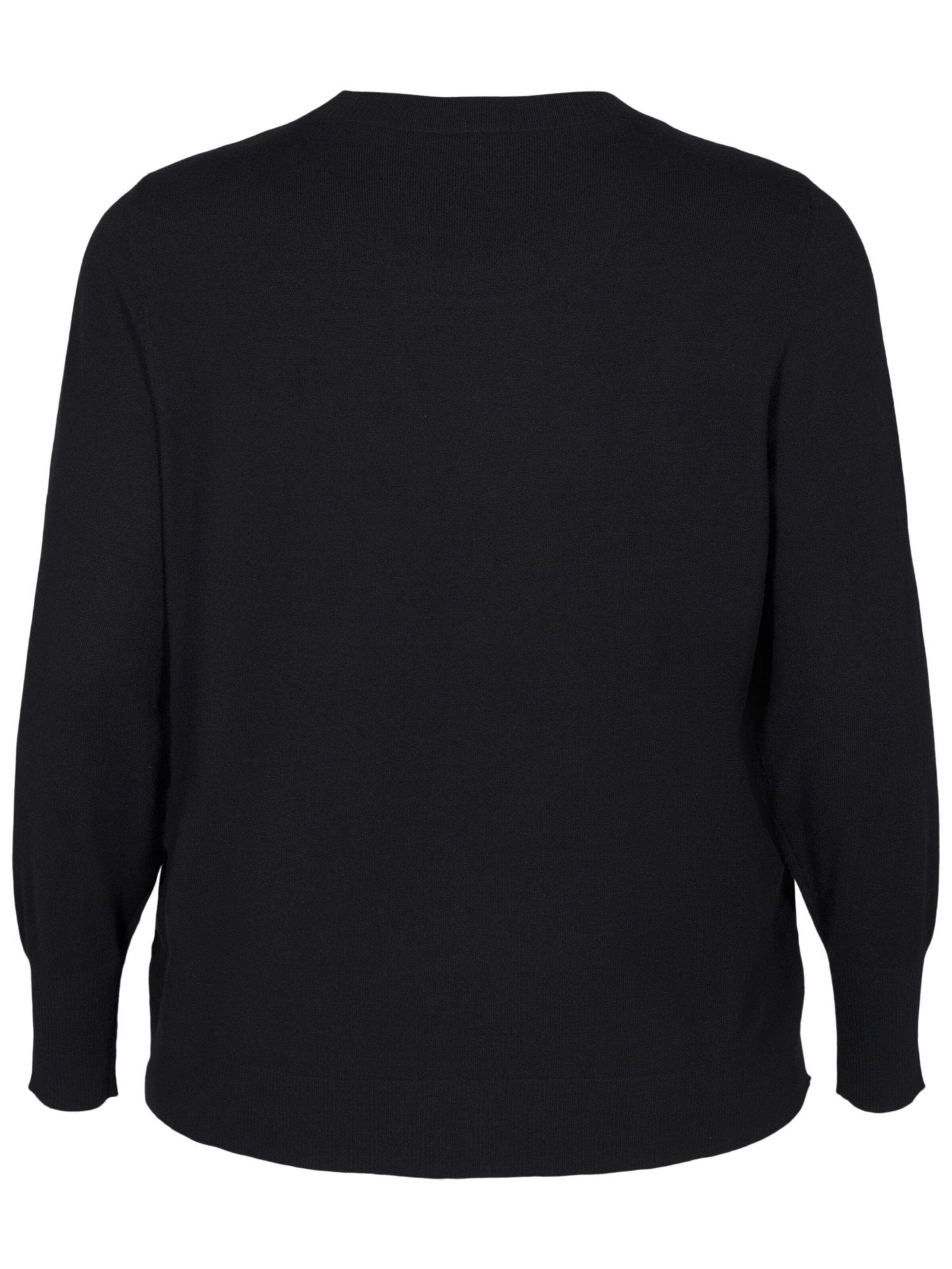 Zizzi Свитер 'FLNOMA' в Черный