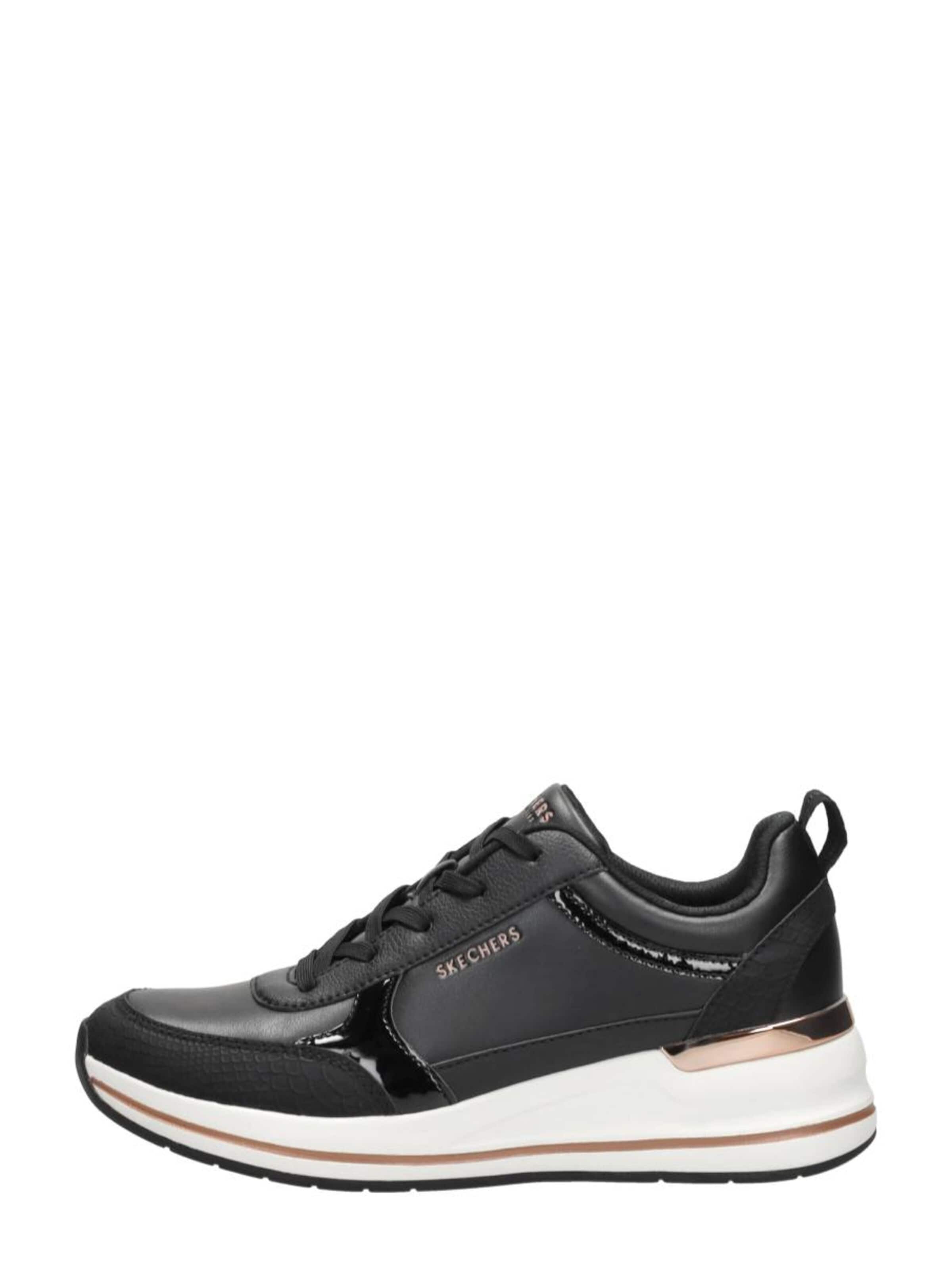 Baskets basses 'Billion 2 - Mid Lace Up' SKECHERS en noir : devant