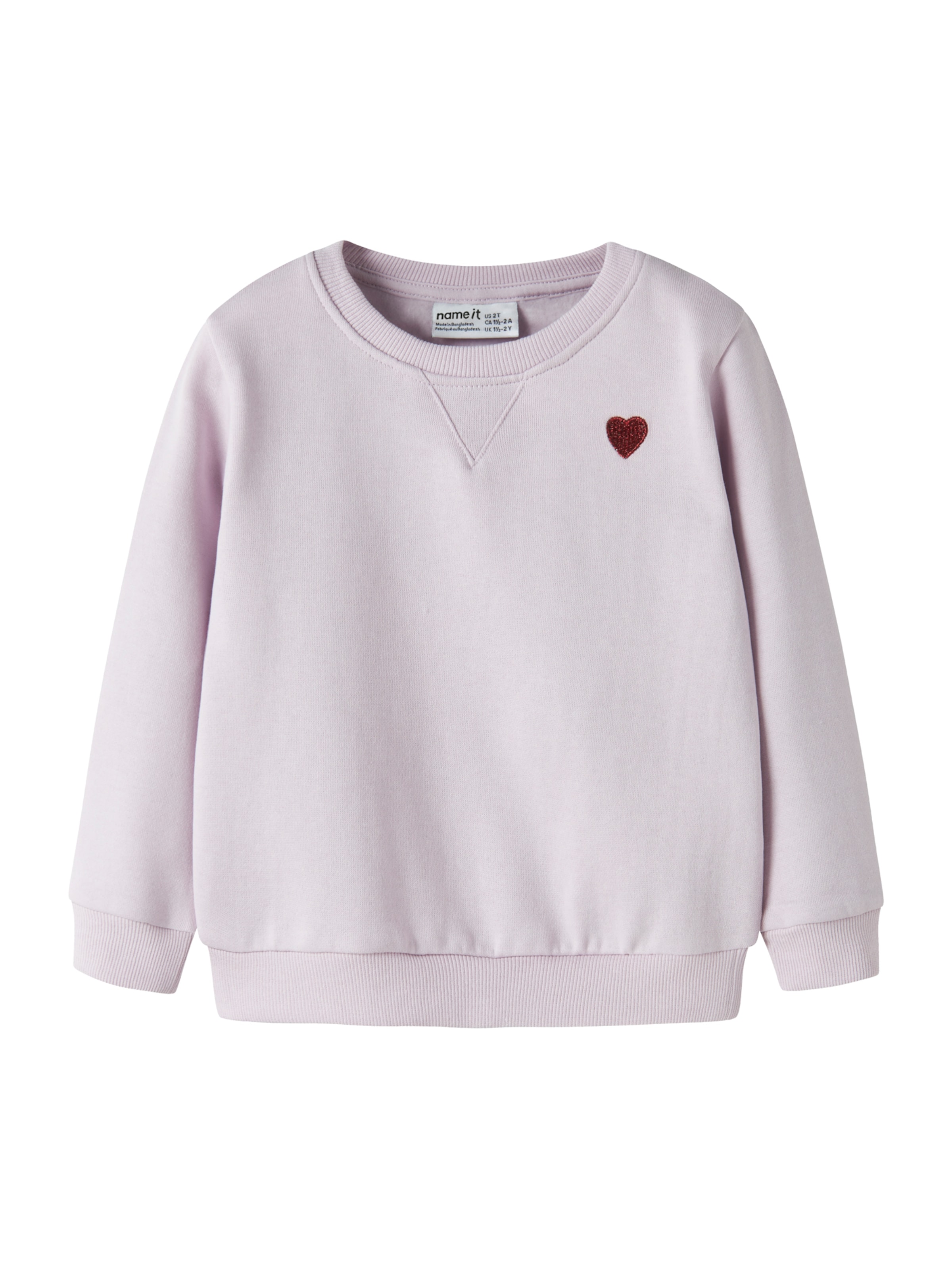 NAME IT Свитшот 'NMFVima' в Ярко-розовый: спереди