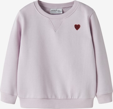 NAME IT Свитшот 'NMFVima' в Ярко-розовый: спереди