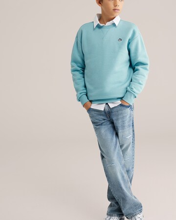 WE Fashion Sweatshirt i blå