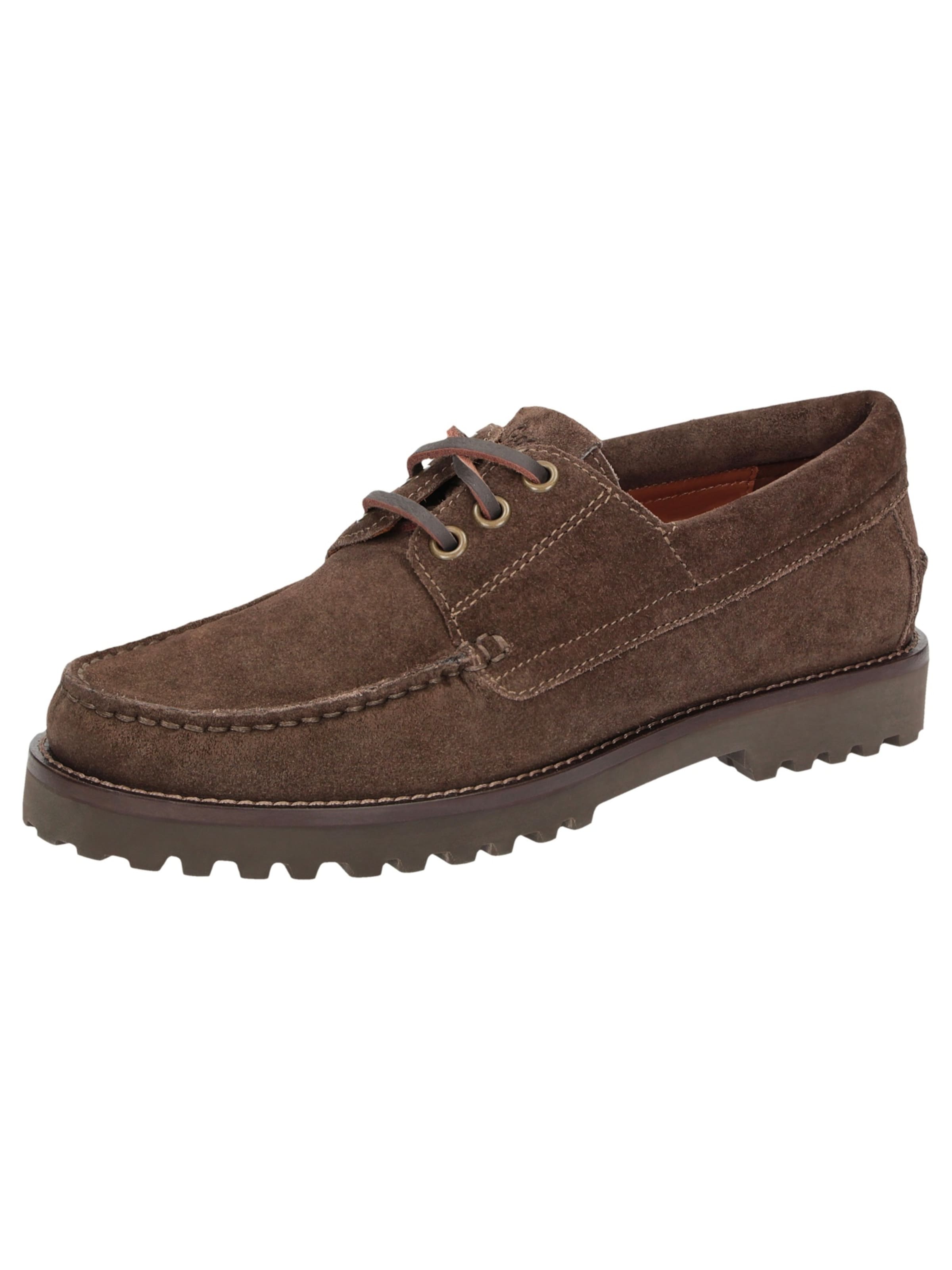 SIOUX Lace-up shoe in Brown: front