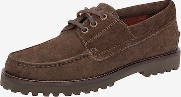 SIOUX Lace-up shoe in Brown: front