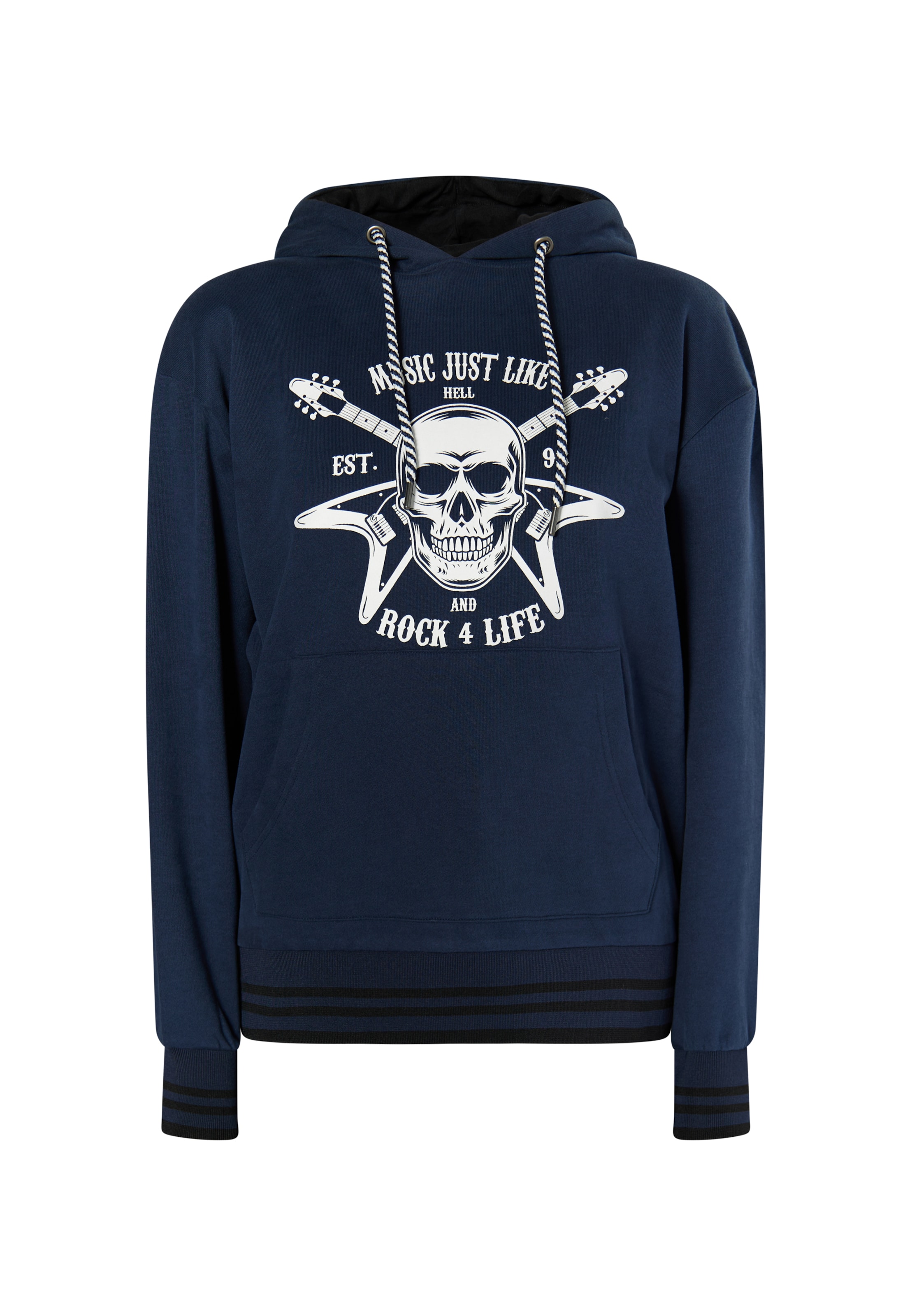 myMo ROCKS Sweatshirt 'Blonda' i blå: framsida