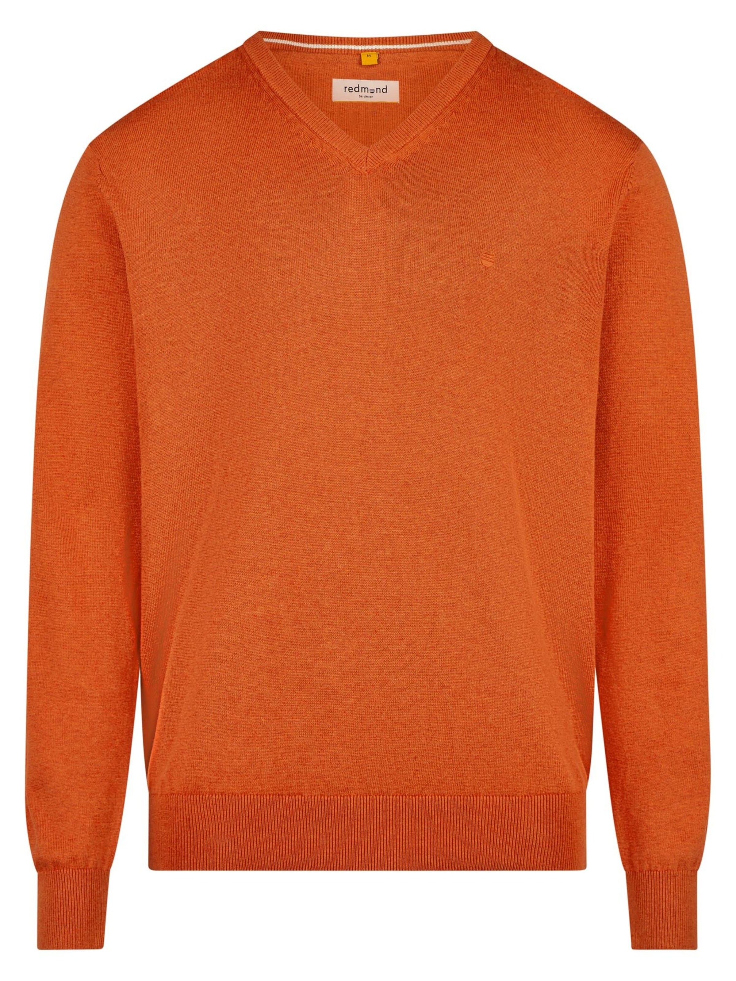 redmond Pullover 'Basic'‌‌‌‌‌‌‌‌‌‌ in Orange: Vorderseite