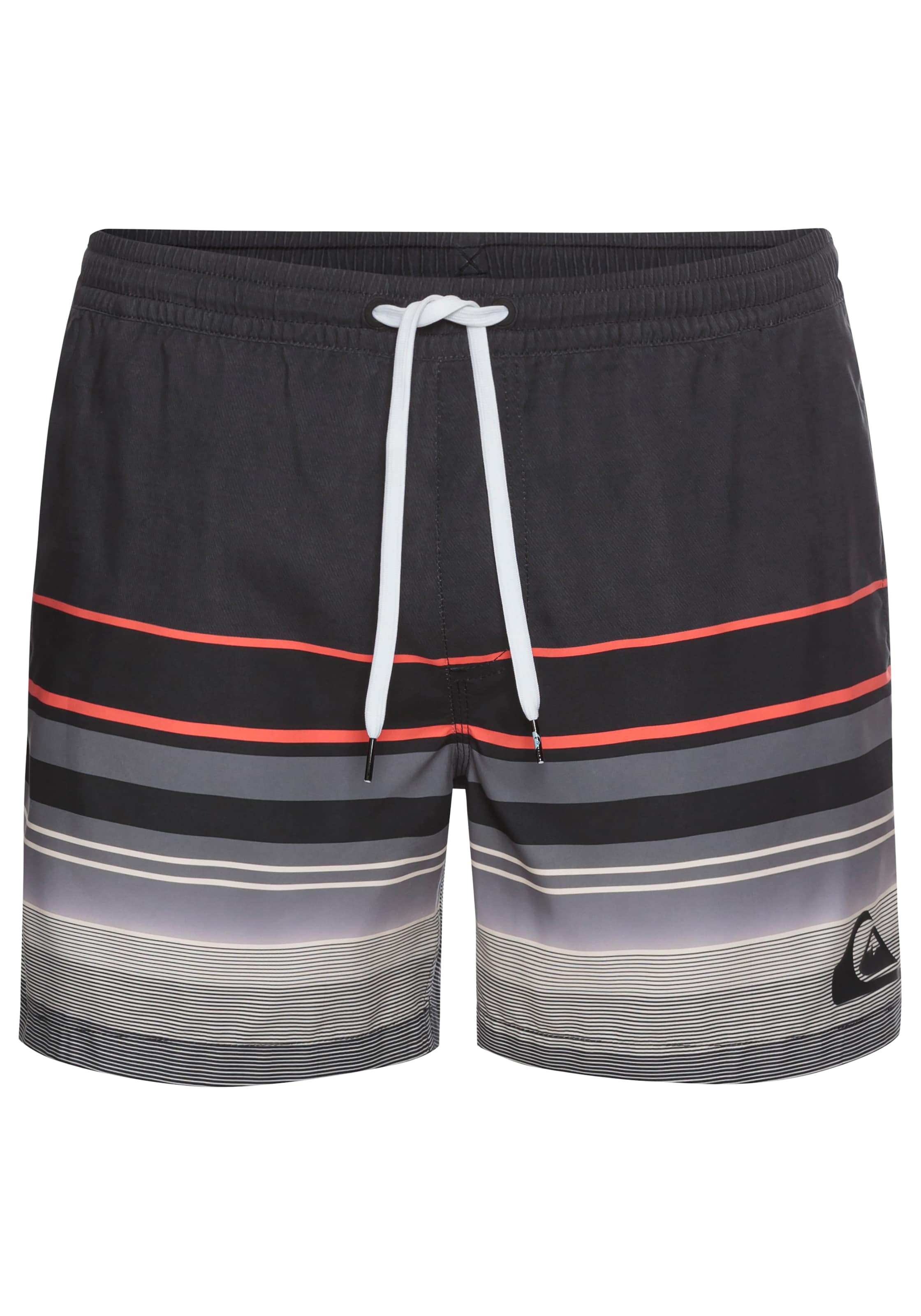 QUIKSILVER Boardshorts in dunkelgrau / rot / schwarz, Produktansicht