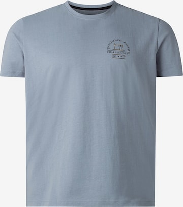 Charles Colby T-Shirt ' Earl Jasper ' in Blau: predná strana