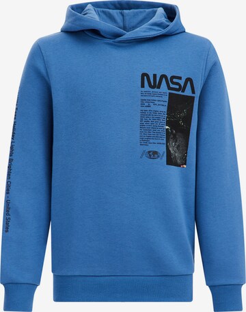 WE Fashion Sweatshirt in Blue: front