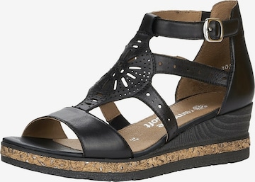 REMONTE Sandals in Black: front