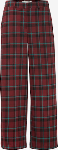 ICHI Regular Pants in Red: front