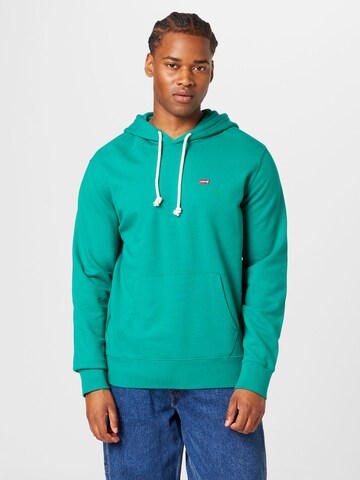 Coupe regular Sweat-shirt 'The Original HM Hoodie' LEVI'S ® en vert : devant