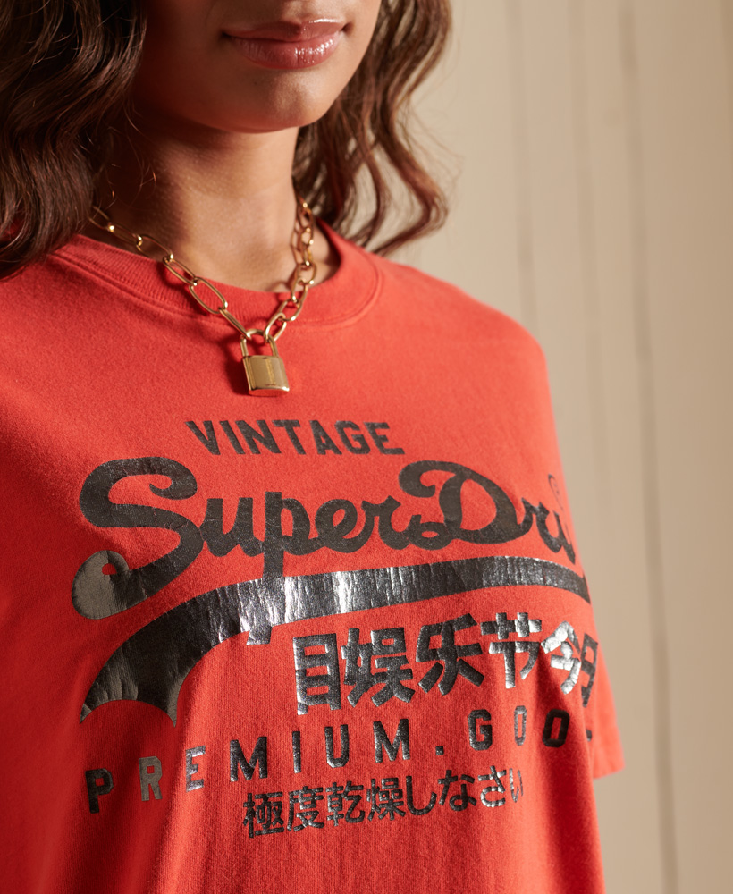 Superdry T-Shirt in Rot 
