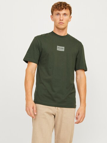 JACK & JONES Bluser & t-shirts 'JJHakkai' i grøn: forside