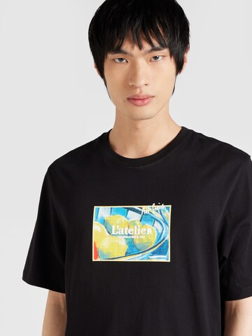 Tricou 'JORNOTO ART' de la JACK & JONES pe negru